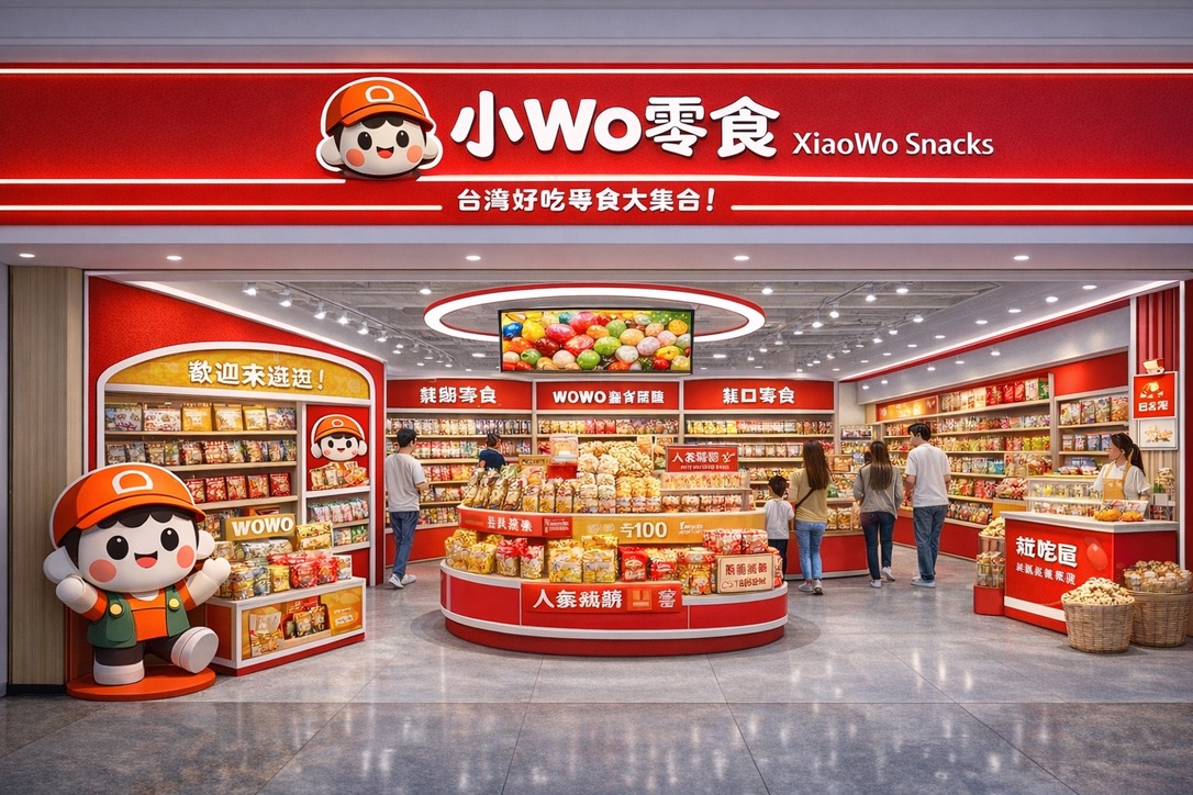 小Wo零食紅白門店主視覺