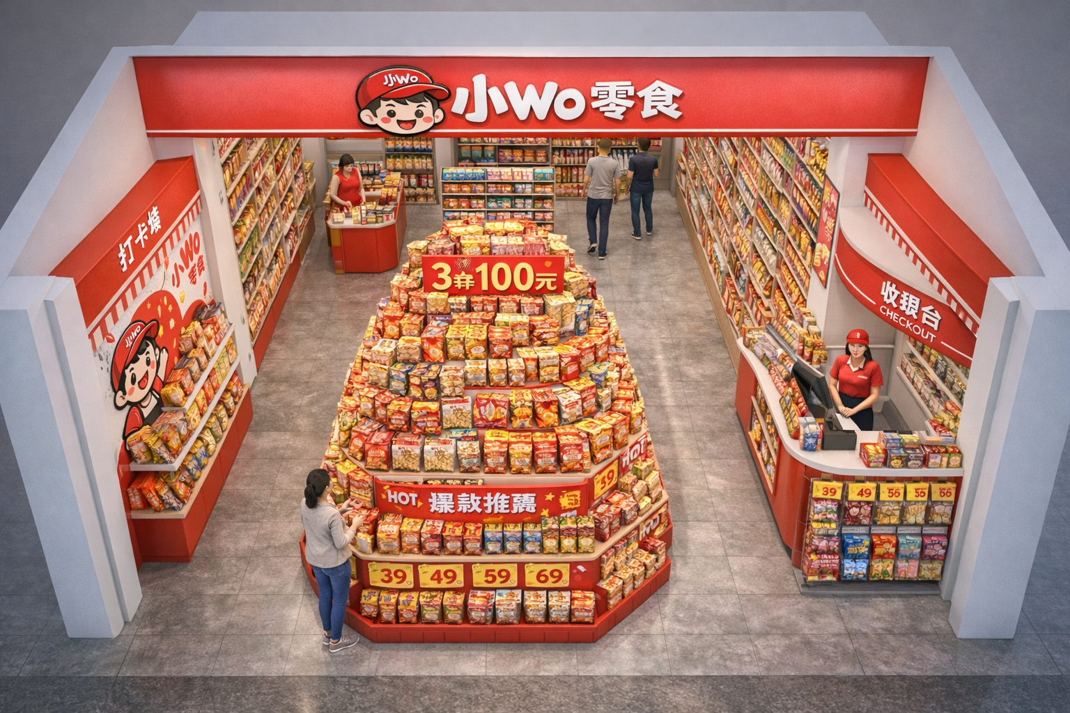 小Wo零食門店正式視覺展示